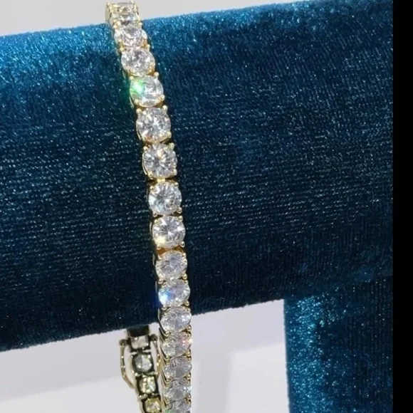 18k 30ct Tennis Bracelet - Picture 9 of 14